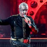 Le chanteur principal de Rammstein, Till Lindemann, sur scène lors d'un concert en Allemagne. (Photo d'archives)